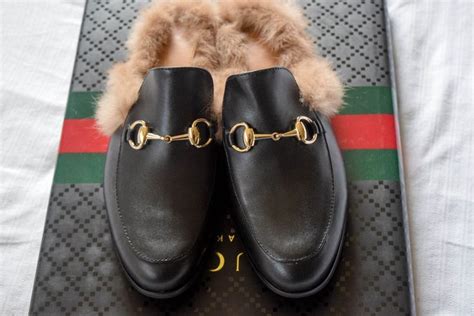 gucci loafer mules replica|gucci fur loafers women.